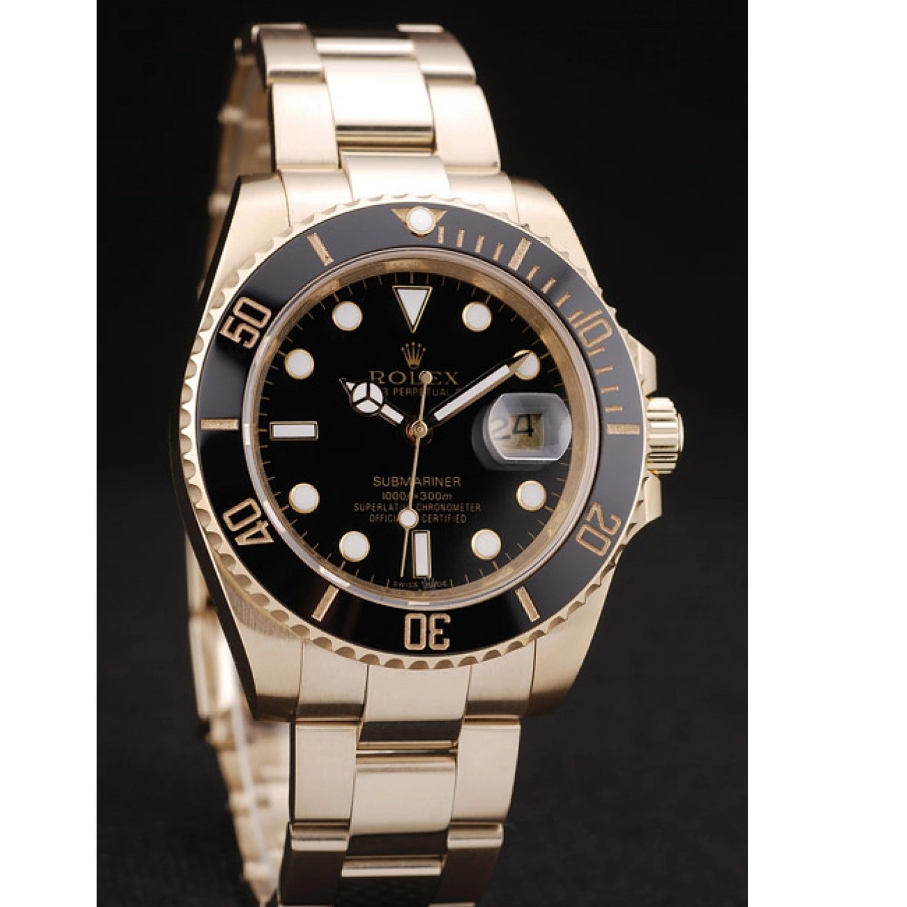 Rolex copies cheap Ceramic Submariner 98231 Black Bezel Rolex Dial Black 0629